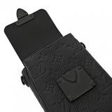 LOUIS VUITTON ルイヴィトン Sロック ヴェルティカル ウェアラブル ウォレット ブラック M81524 メンズ トリヨンレザー ショルダーバッグ Aランク 中古 銀蔵