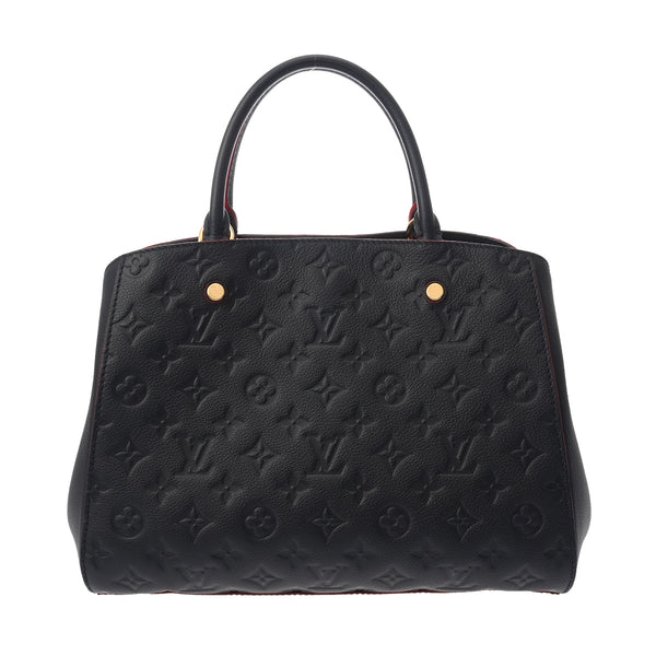 LOUIS VUITTON ルイヴィトン モノグラムアンプラント モンテーニュ MM 2WAY マリーヌルージュ M42746 レディース レザー ハンドバッグ Aランク 中古 銀蔵