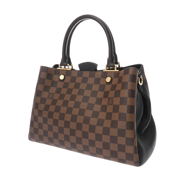 LOUIS VUITTON ルイヴィトン ダミエ ブリタニー 2WAY ブラウン/ノワール N41673 レディース ダミエキャンバス ハンドバッグ Aランク 中古 銀蔵