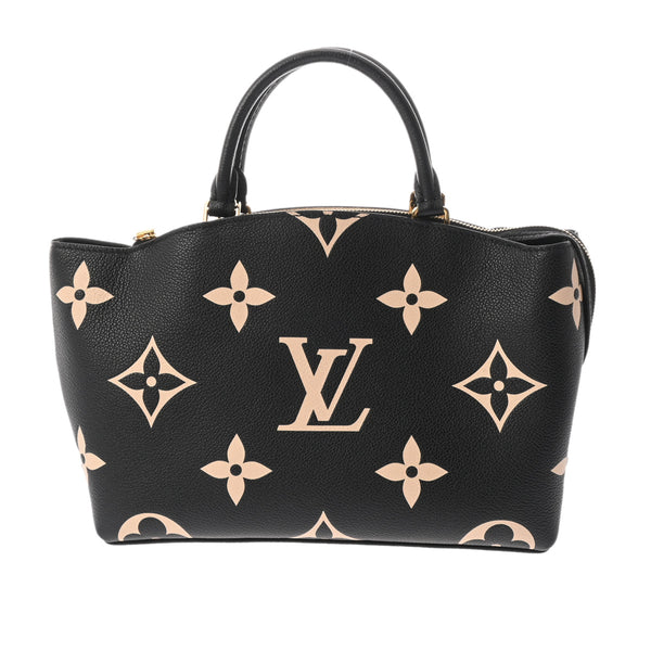 LOUIS VUITTON ルイヴィトン モノグラムアンプラント プティパレ PM 2WAY ブラック/ベージュ M58913 レディース レザー ハンドバッグ Aランク 中古 銀蔵