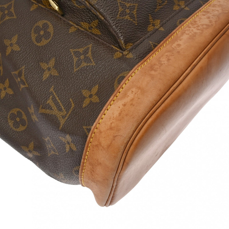 LOUIS VUITTON ルイヴィトン モノグラム モンスリ GM ブラウン M51135 ユニセックス モノグラムキャンバス リュック・デイパック Bランク 中古 銀蔵