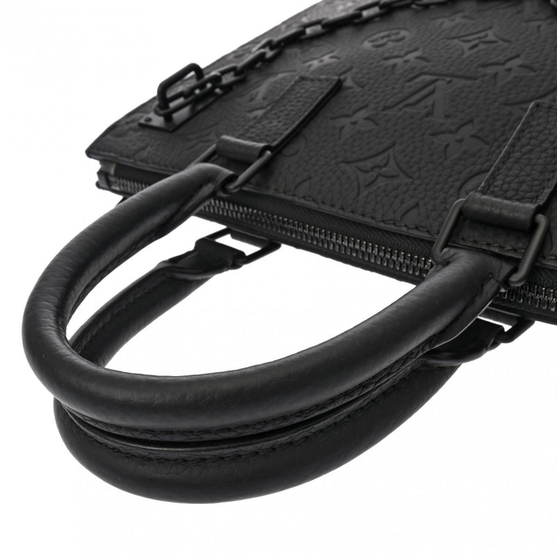 LOUIS VUITTON ルイヴィトン モノグラム サックプラ メッセンジャー 黒 M55924 メンズ トリヨンレザー トートバッグ Aランク 中古 銀蔵