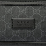 GUCCI グッチ GGスプリーム ウエストバッグ ブラック 474293 メンズ PVC/レザー ボディバッグ Aランク 中古 銀蔵