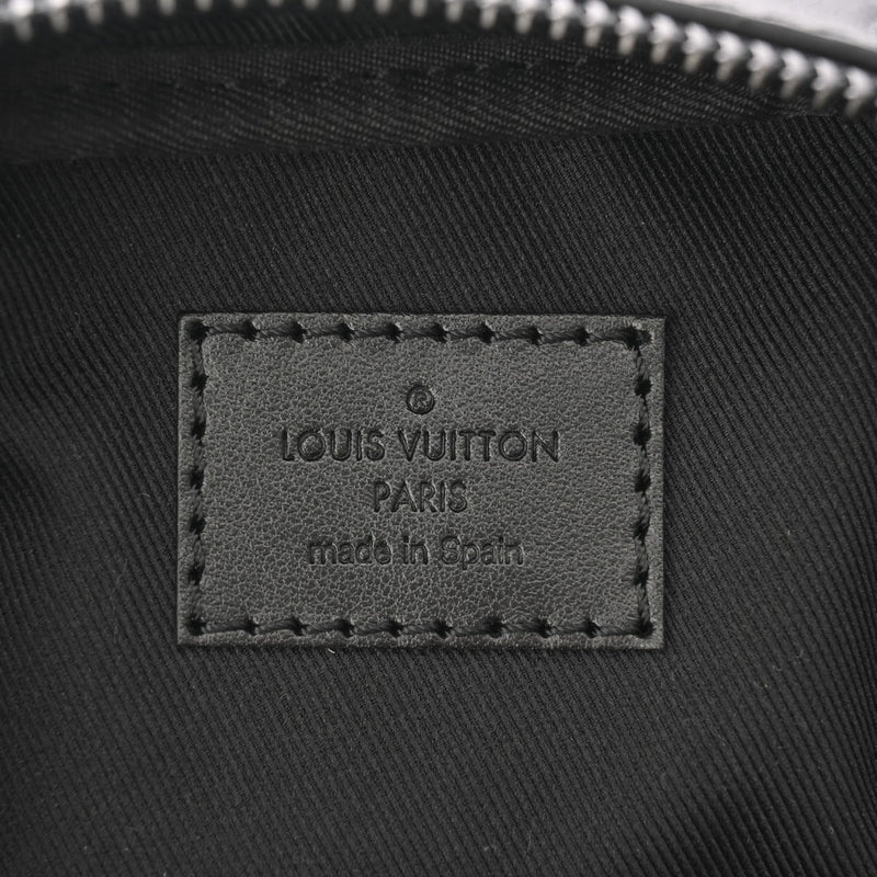 LOUIS VUITTON ルイヴィトン モノグラムシャドウ ダブルフォンポーチ ノワール M81323 メンズ レザー ショルダーバッグ Aランク 中古 銀蔵