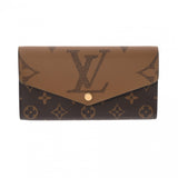 LOUIS VUITTON ルイヴィトン ポルトフォイユ サラ ブラウン M80726 レディース モノグラムキャンバス モノグラムジャイアントリバース 長財布 Aランク 中古 銀蔵