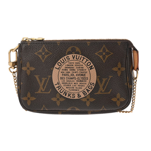 LOUIS VUITTON ルイヴィトン モノグラム ミニポシェット アクセソワール T＆B ブラウン M60153 レディース モノグラムキャンバス アクセサリーポーチ ABランク 中古 銀蔵