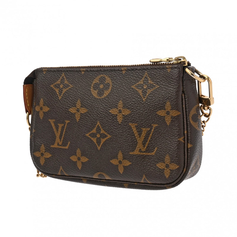 LOUIS VUITTON ルイヴィトン モノグラム ミニポシェット アクセソワール T＆B ブラウン M60153 レディース モノグラムキャンバス アクセサリーポーチ ABランク 中古 銀蔵