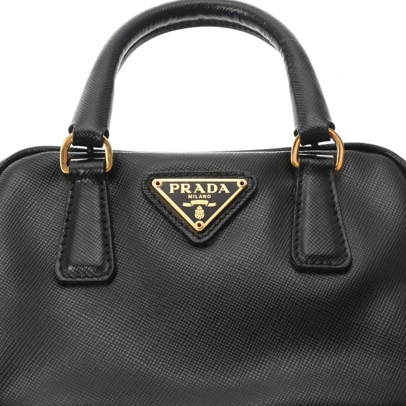 PRADA プラダ 2WAY ミニバッグ ブラック BL0705 レディース サフィアーノ ハンドバッグ ABランク 中古 銀蔵