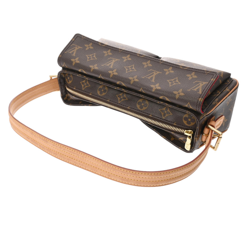 LOUIS VUITTON ルイヴィトン モノグラム ヴィバシテ MM セミショルダー ブラウン M51164 レディース モノグラムキャンバス ショルダーバッグ ABランク 中古 銀蔵