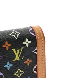 LOUIS VUITTON ルイヴィトン マルチカラー ポルトフォイユヴィエノワ ノワール M92988 レディース モノグラムマルチカラー 二つ折り財布 Bランク 中古 銀蔵