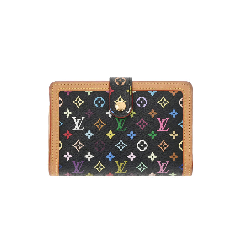 LOUIS VUITTON ルイヴィトン マルチカラー ポルトフォイユヴィエノワ ノワール M92988 レディース モノグラムマルチカラー 二つ折り財布 Bランク 中古 銀蔵