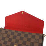 LOUIS VUITTON ルイヴィトン ダミエ ポシェットフェリシー チェーンウォレット N63032 レディース ダミエキャンバス ショルダーバッグ ABランク 中古 銀蔵