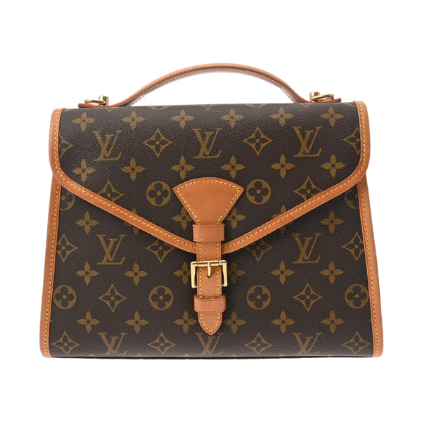 LOUIS VUITTON ルイヴィトン モノグラム ベルエア 2WAY ブラウン M51122 ユニセックス モノグラムキャンバス ハンドバッグ Bランク 中古 銀蔵