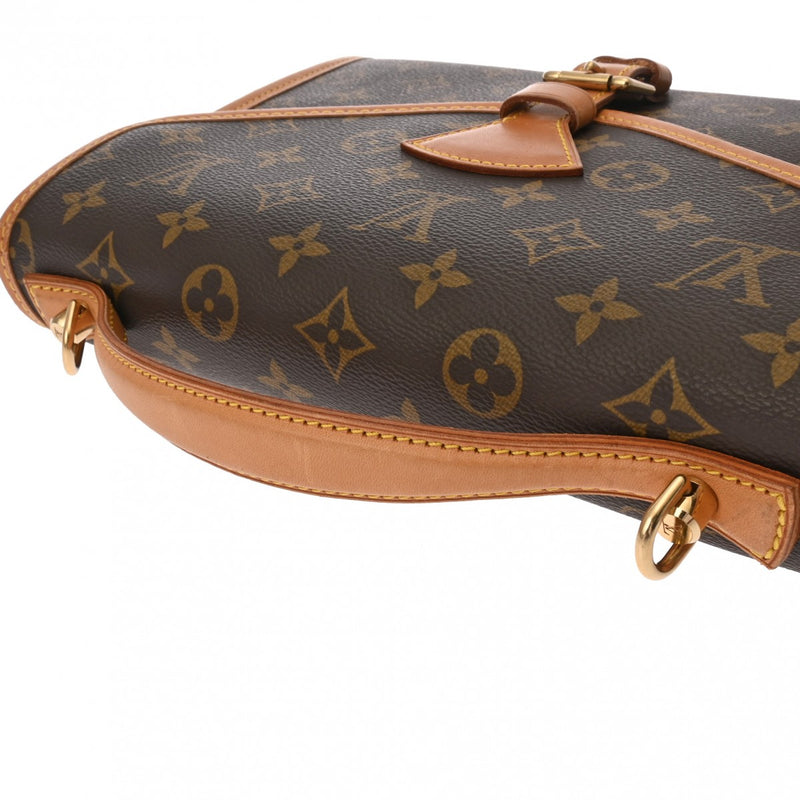 LOUIS VUITTON ルイヴィトン モノグラム ベルエア 2WAY ブラウン M51122 ユニセックス モノグラムキャンバス ハンドバッグ Bランク 中古 銀蔵