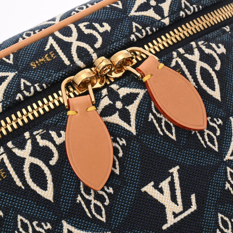 LOUIS VUITTON ルイヴィトン モノグラム since1854 ヴァニティ NV ブルー M57403 レディース モノグラムジャガード  2WAYバッグ Aランク 中古 銀蔵