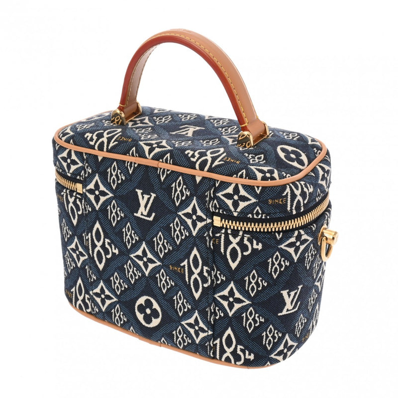 LOUIS VUITTON ルイヴィトン モノグラム since1854 ヴァニティ NV ブルー M57403 レディース モノグラムジャガード  2WAYバッグ Aランク 中古 銀蔵