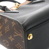 LOUIS VUITTON ルイヴィトン モノグラム オンマイサイド MM ノワール M53823 レディース レザー 2WAYバッグ Aランク 中古 銀蔵