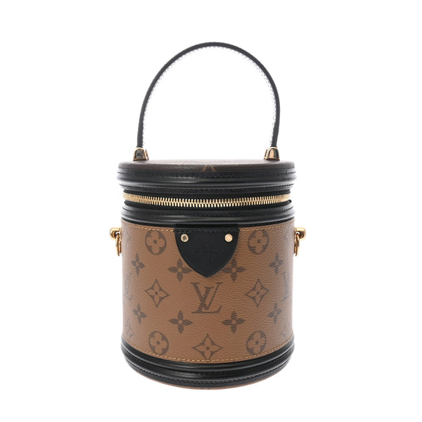 LOUIS VUITTON ルイヴィトン モノグラムリバース カンヌ ブラウン M43986 レディース モノグラムリバースキャンバス 2WAYバッグ Aランク 中古 銀蔵