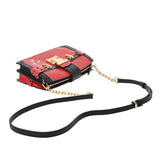 LOUIS VUITTON ルイヴィトン エピ トランククラッチ ルージュ/ノワール M51697 レディース エピレザー ショルダーバッグ Aランク 中古 銀蔵