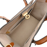 LOUIS VUITTON ルイヴィトン モノグラム オンマイサイド MM サフラン/ベージュ M56077 レディース レザー ハンドバッグ Aランク 中古 銀蔵