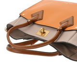 LOUIS VUITTON ルイヴィトン モノグラム オンマイサイド MM サフラン/ベージュ M56077 レディース レザー ハンドバッグ Aランク 中古 銀蔵