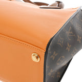LOUIS VUITTON ルイヴィトン モノグラム オンマイサイド MM サフラン/ベージュ M56077 レディース レザー ハンドバッグ Aランク 中古 銀蔵
