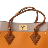 LOUIS VUITTON ルイヴィトン モノグラム オンマイサイド MM サフラン/ベージュ M56077 レディース レザー ハンドバッグ Aランク 中古 銀蔵