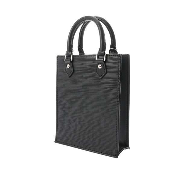 LOUIS VUITTON ルイヴィトン エピ プティット サックプラ 2WAY ノワール M81238 レディース エピレザー ハンドバッグ Aランク 中古 銀蔵