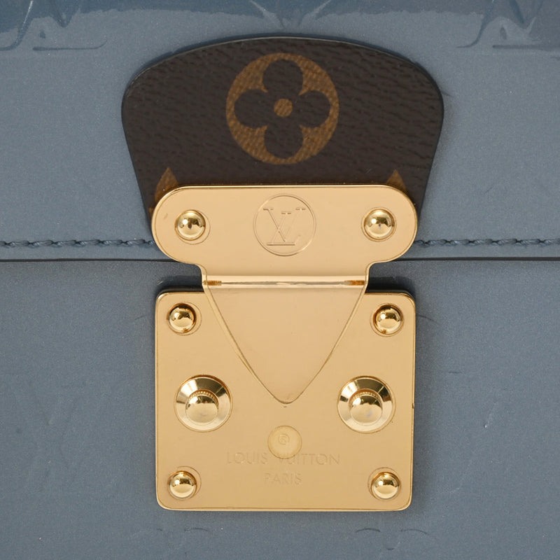 LOUIS VUITTON ルイヴィトン ヴェルニ エピ モノグラム スプリングストリート PM ブルー M90373 レディース ヴェルニ/レザー ハンドバッグ ABランク 中古 銀蔵