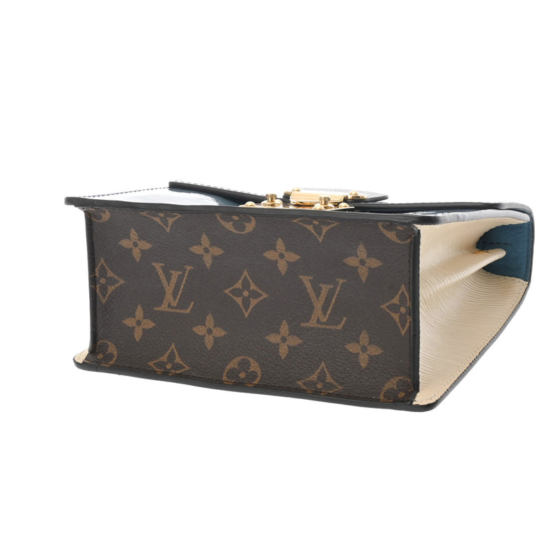 LOUIS VUITTON ルイヴィトン ヴェルニ エピ モノグラム スプリングストリート PM ブルー M90373 レディース ヴェルニ/レザー ハンドバッグ ABランク 中古 銀蔵