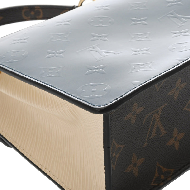LOUIS VUITTON ルイヴィトン ヴェルニ エピ モノグラム スプリングストリート PM ブルー M90373 レディース ヴェルニ/レザー ハンドバッグ ABランク 中古 銀蔵