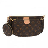 LOUIS VUITTON ルイヴィトン モノグラム ミュルティ ポシェット アクセソワール カーキ M44813 レディース モノグラムキャンバス ショルダーバッグ Aランク 中古 銀蔵