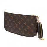 LOUIS VUITTON ルイヴィトン モノグラム ミュルティ ポシェット アクセソワール カーキ M44813 レディース モノグラムキャンバス ショルダーバッグ Aランク 中古 銀蔵