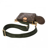 LOUIS VUITTON ルイヴィトン モノグラム ミュルティ ポシェット アクセソワール カーキ M44813 レディース モノグラムキャンバス ショルダーバッグ Aランク 中古 銀蔵