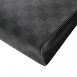 LOUIS VUITTON ルイヴィトン ダミエグラフィット ポシェットヴォワヤージュMM 黒/グレー N41696 メンズ ダミエグラフィットキャンバス クラッチバッグ ABランク 中古 銀蔵