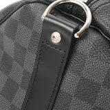 LOUIS VUITTON ルイヴィトン ダミエグラフィット キーポルバンドリエール55 2WAY 黒 N41413 メンズ ダミエグラフィットキャンバス ボストンバッグ Aランク 中古 銀蔵