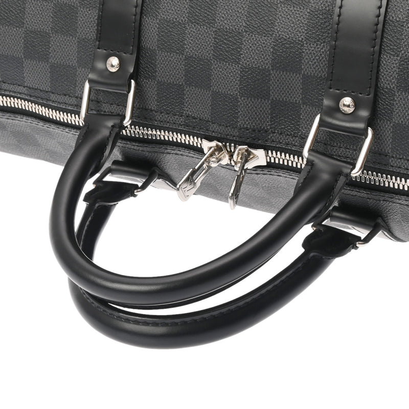 LOUIS VUITTON ルイヴィトン ダミエグラフィット キーポルバンドリエール55 2WAY 黒 N41413 メンズ ダミエグラフィットキャンバス ボストンバッグ Aランク 中古 銀蔵