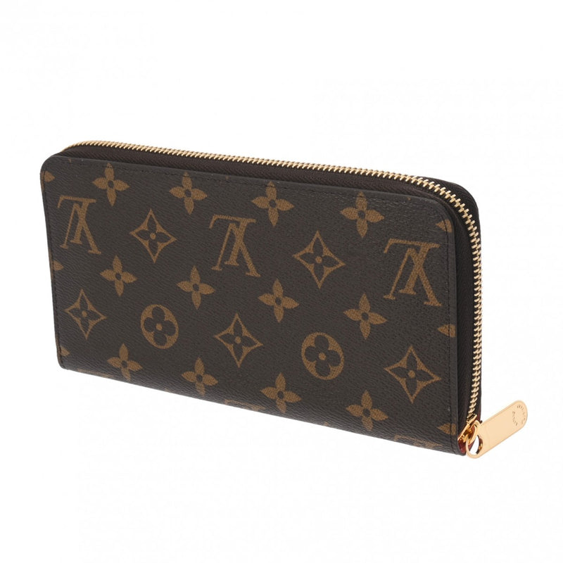 LOUIS VUITTON ルイヴィトン モノグラム ジッピーウォレット ヴィヴィエンヌ ホリデー ブラウン/ピンク M82614 レディース モノグラムキャンバス 長財布 未使用 銀蔵