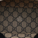 GUCCI グッチ プリント ミニトートバッグ 日本限定 ベージュ/ネイビー 772144 レディース キャンバス レザー ハンドバッグ 新同 中古 銀蔵