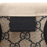 GUCCI グッチ プリント ミニトートバッグ 日本限定 ベージュ/ネイビー 772144 レディース キャンバス レザー ハンドバッグ 新同 中古 銀蔵