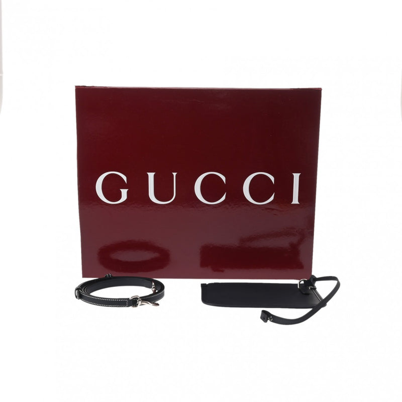 GUCCI グッチ プリント ミニトートバッグ 日本限定 ベージュ/ネイビー 772144 レディース キャンバス/レザー ハンドバッグ 新同 中古 銀蔵