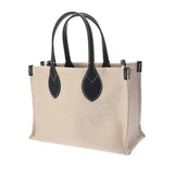 GUCCI グッチ プリント ミニトートバッグ 日本限定 ベージュ/ネイビー 772144 レディース キャンバス レザー ハンドバッグ 新同 中古 銀蔵