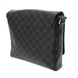 LOUIS VUITTON ルイヴィトン ダミエグラフィット ディストリクト PM NM 黒 グレー N41028 メンズ ダミエグラフィットキャンバス ショルダーバッグ Aランク 中古 銀蔵