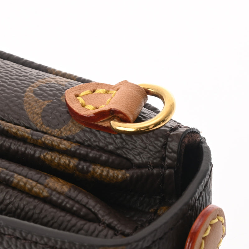 LOUIS VUITTON ルイヴィトン モノグラム ミクロメティス 2WAY ブラウン M81267 レディース モノグラムキャンバス ショルダーバッグ Aランク 中古 銀蔵