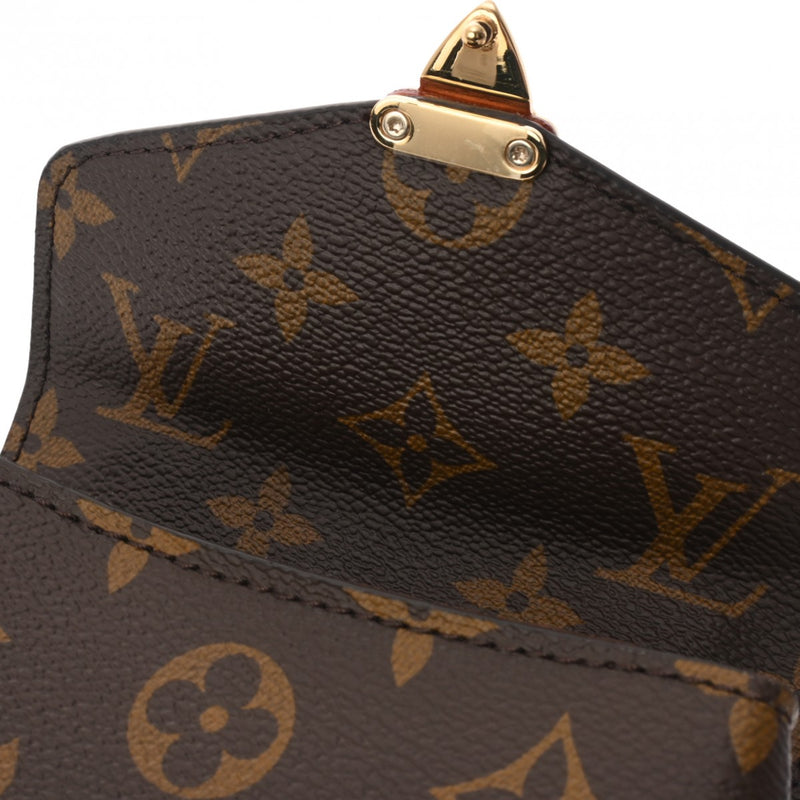 LOUIS VUITTON ルイヴィトン モノグラム ミクロメティス 2WAY ブラウン M81267 レディース モノグラムキャンバス ショルダーバッグ Aランク 中古 銀蔵