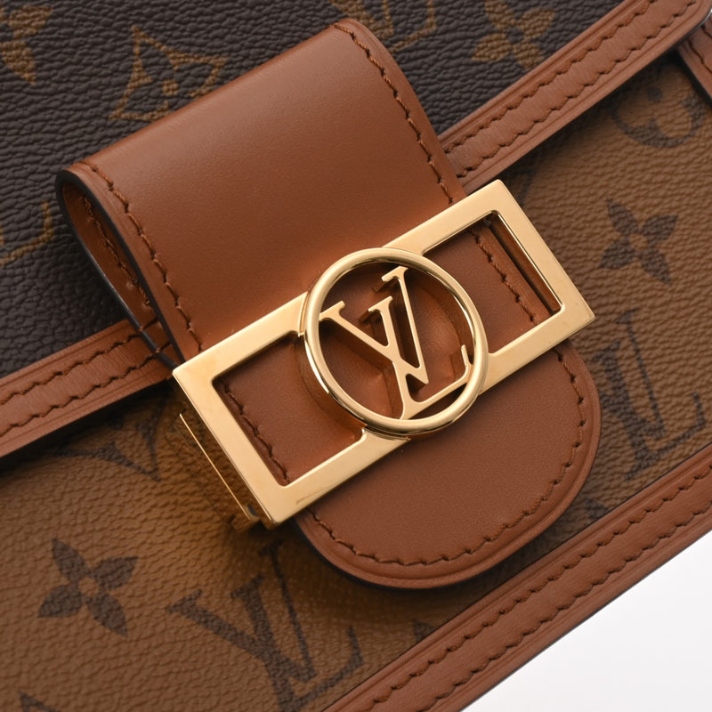 LOUIS VUITTON ルイヴィトン モノグラムリバース ドーフィーヌ MINI 新型 ブラウン M45959 レディース モノグラムキャンバス ショルダーバッグ Aランク 中古 銀蔵