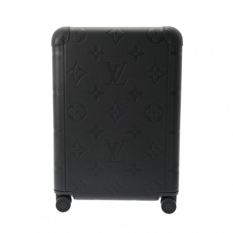 LOUIS VUITTON ルイヴィトン モノグラムアンプラント ジャイアント ホライゾン 55 ブラック M46115 メンズ レザー キャリーバッグ Aランク 中古 銀蔵