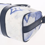 LOUIS VUITTON ルイヴィトン モノグラムウォーターカラー キーポル XS ホワイト/ブルー M45761 レディース モノグラムキャンバス ハンドバッグ Aランク 中古 銀蔵