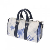 LOUIS VUITTON ルイヴィトン モノグラムウォーターカラー キーポル XS ホワイト/ブルー M45761 レディース モノグラムキャンバス ハンドバッグ Aランク 中古 銀蔵