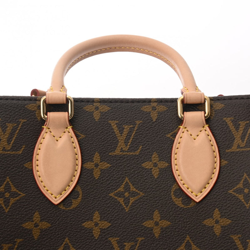 LOUIS VUITTON ルイヴィトン モノグラム サックプラ BB 新型 2WAY ブラウン M46265 ユニセックス モノグラムキャンバス ハンドバッグ Aランク 中古 銀蔵